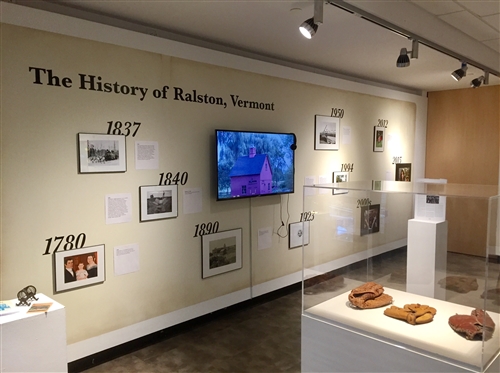 Ralston, Vermont Historical display at Champlain College Art Gallery